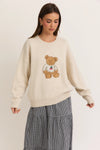 Cream Teddy Bear Sweater