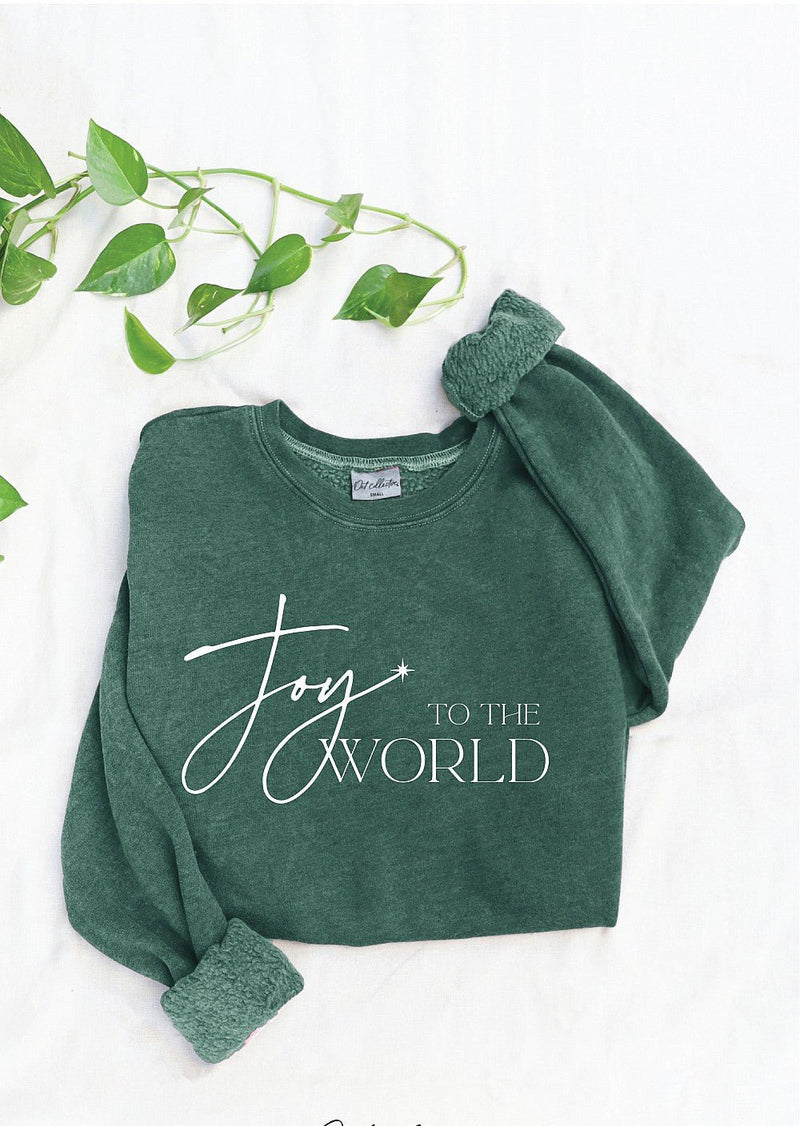 Joy To The World Dusty Forest Sweatshirt