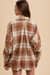 Oat & Mocha Plaid Button Down Shirt