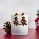 Holiday Cheer Petite Christmas Tree Earrings