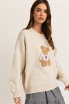 Cream Teddy Bear Sweater