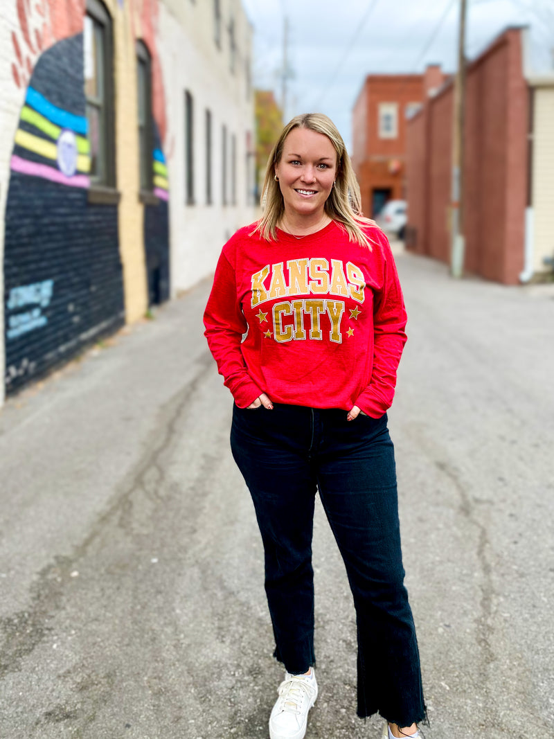 Kansas City Red & Gold Star Long Sleeve