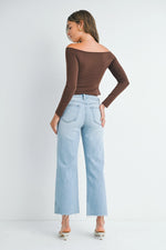 JBD Light Denim Slim Wide Leg