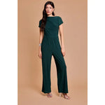 Cowl Neck Hunter Green Jumpsuit